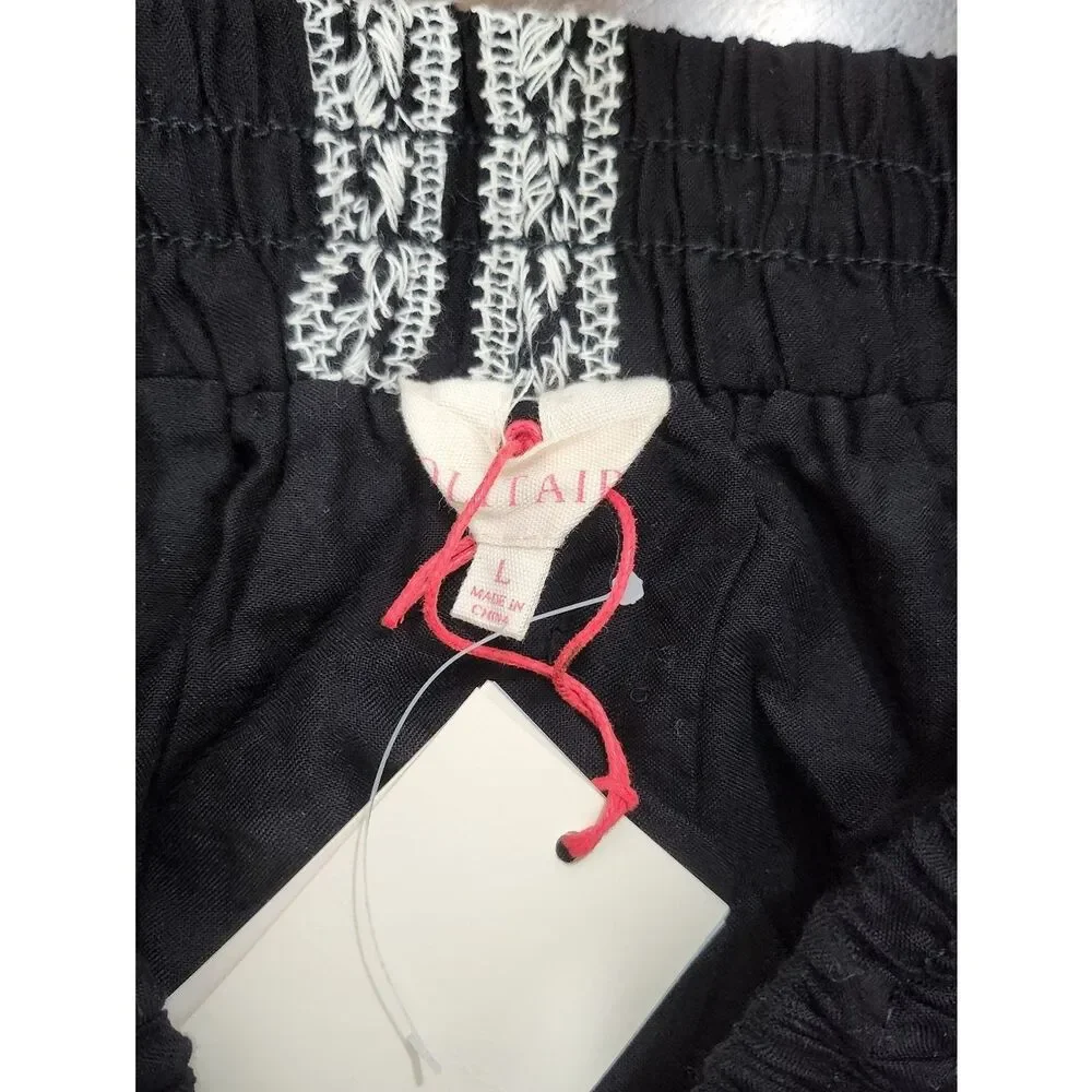 Black And White Embroidered Skirt
